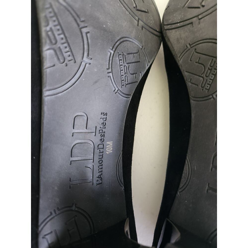 L'Amour des Pieds Women's Kavan Pump Black Kid Suede Sz 10 Careerwear luxury - Picture 7 of 10
